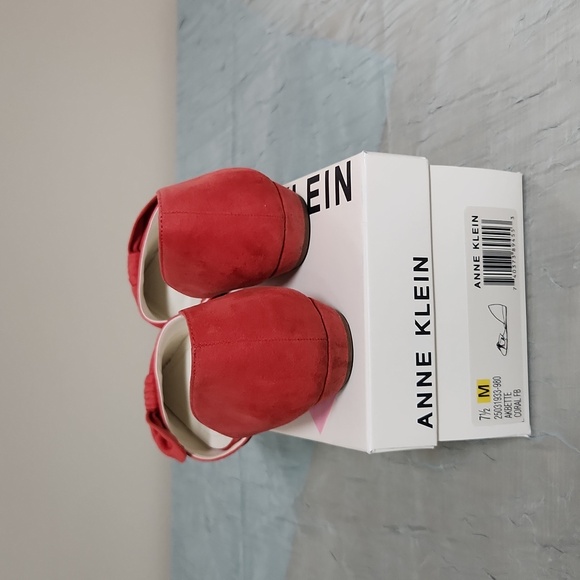 ANNE KLEIN IFLEX CORAL FLATS SIZE 7.5M WITH BOX - Picture 4 of 8
